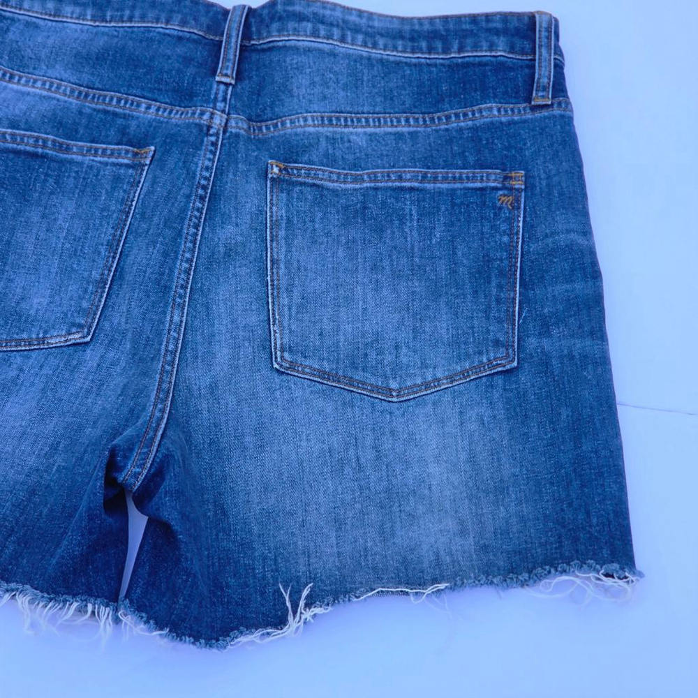 Madewell High-rise Rise Denim Shorts Women's Size 33 5" Inseam Blie Jean - Picture 8 of 9